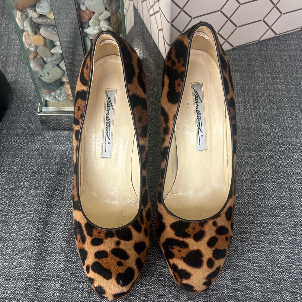 Brian Atwood Leopard Print Heels